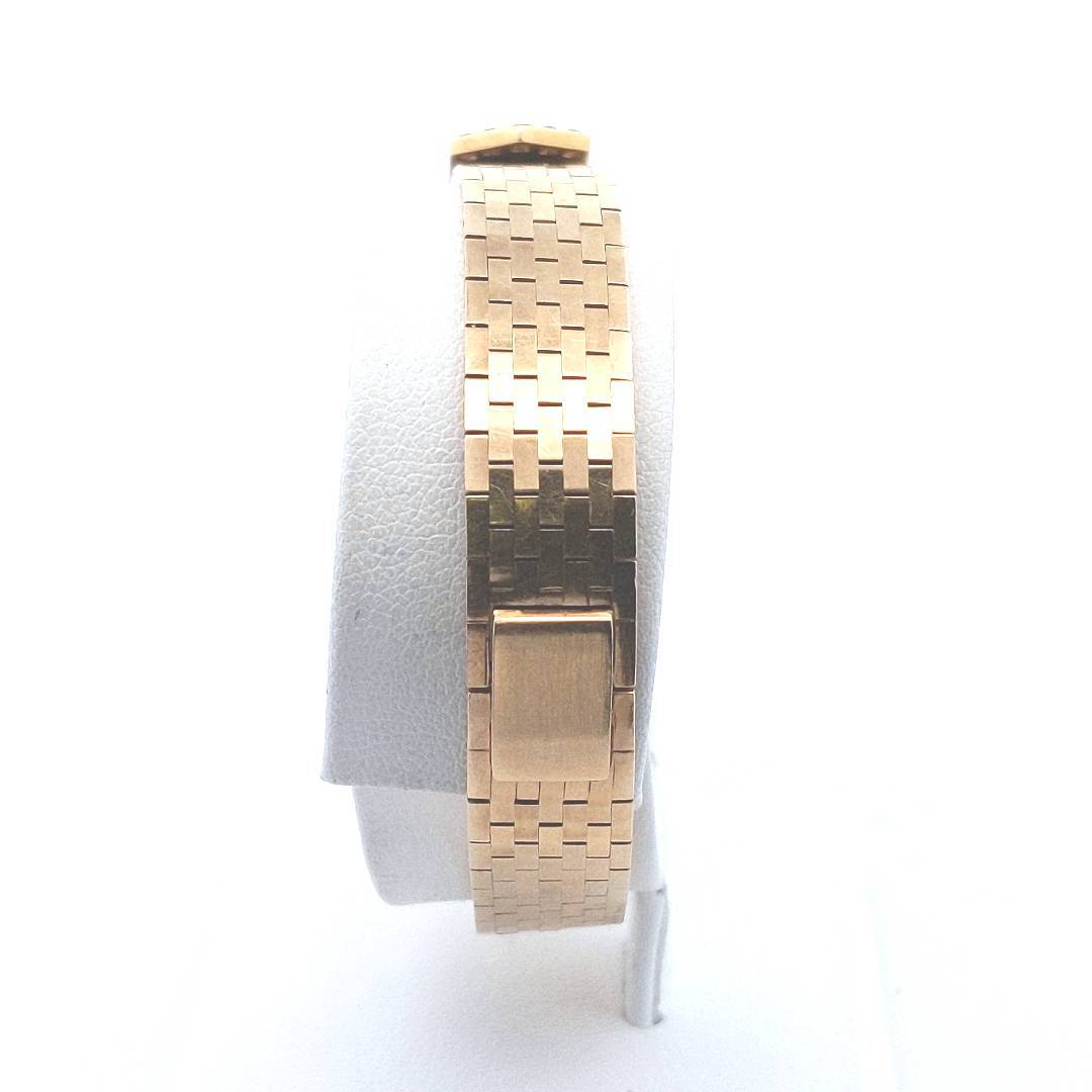 14K Yellow Gold Cartier Sapphire Diamond Buckle Strap Concord Manual Watch