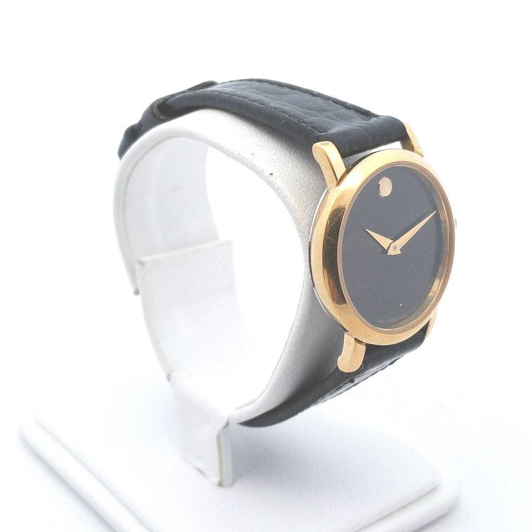 Estate $220 Gold Plated Stainless Steel Movado Museum Watch