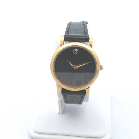 Estate $220 Gold Plated Stainless Steel Movado Museum Watch